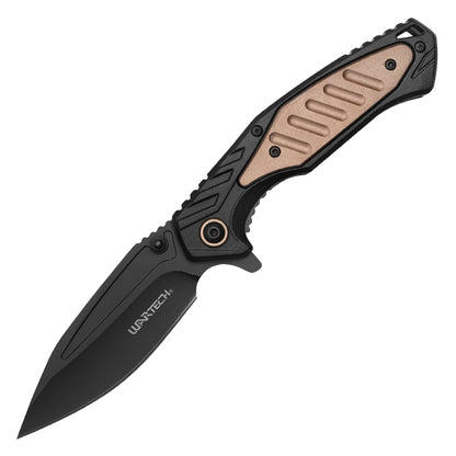 Wartech - 7.75" Tactical Desert | Spring Assisted Pocket Knife