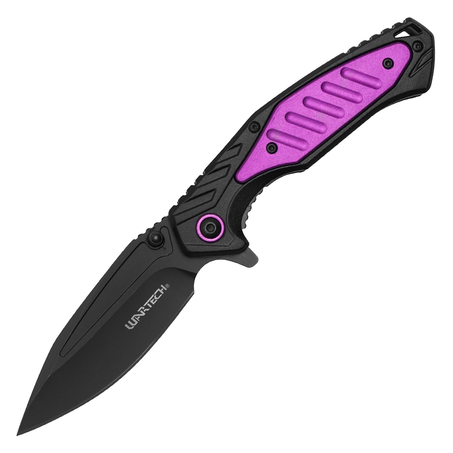 Wartech - 7.75" Tactical Purple | Spring Assisted Pocket Knife