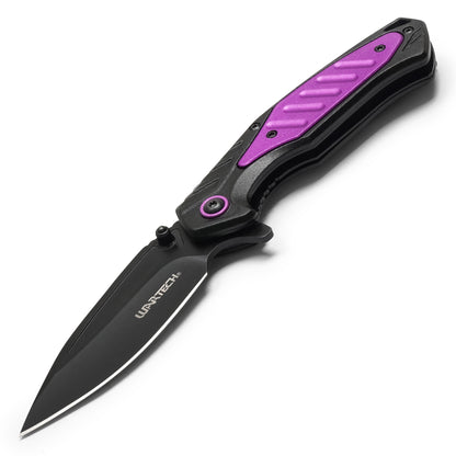 Wartech - 7.75" Tactical Purple | Spring Assisted Pocket Knife
