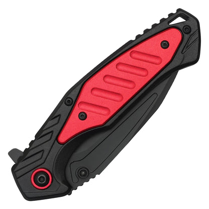 Wartech - 7.75" Tactical Red | Spring Assisted Pocket Knife