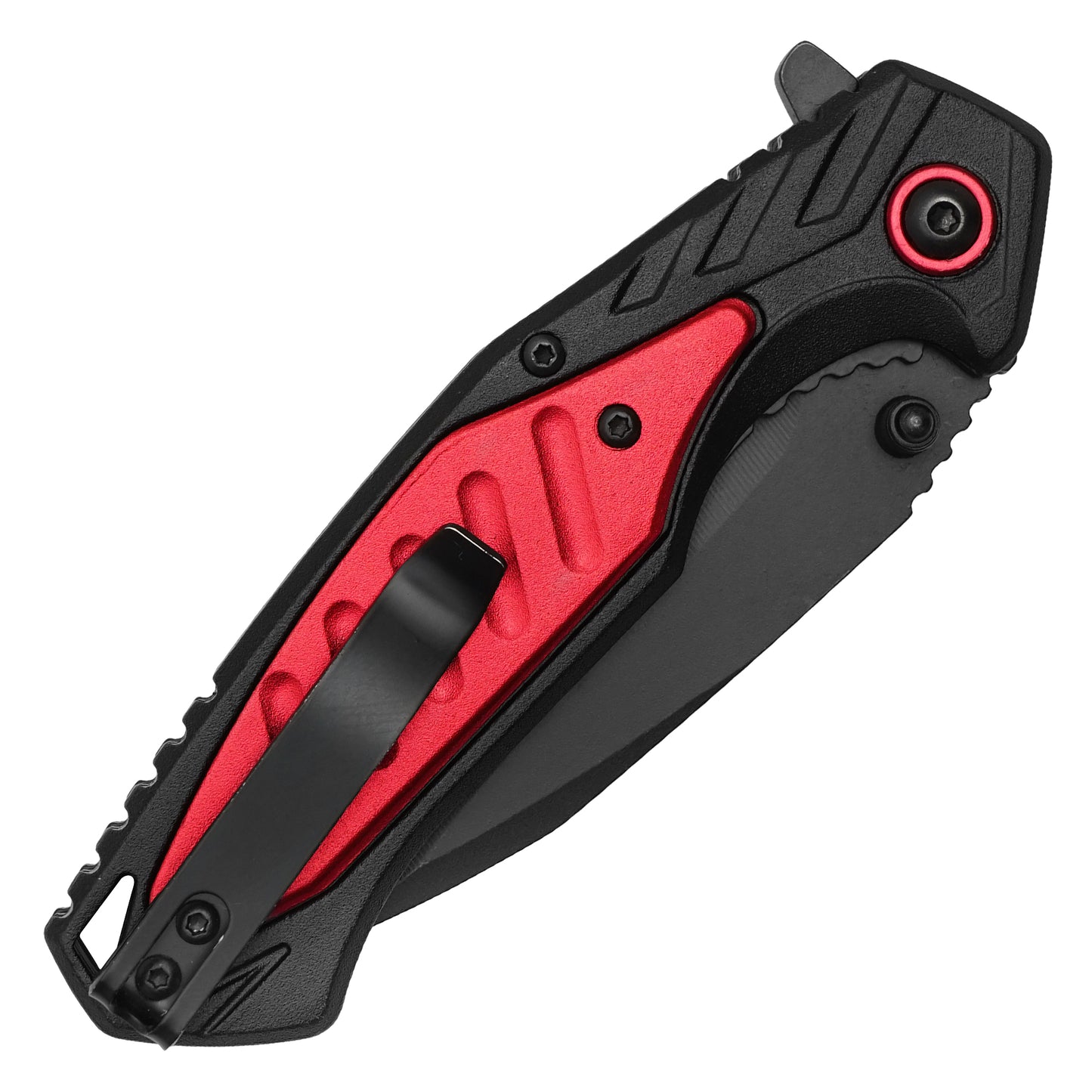 Wartech - 7.75" Tactical Red | Spring Assisted Pocket Knife