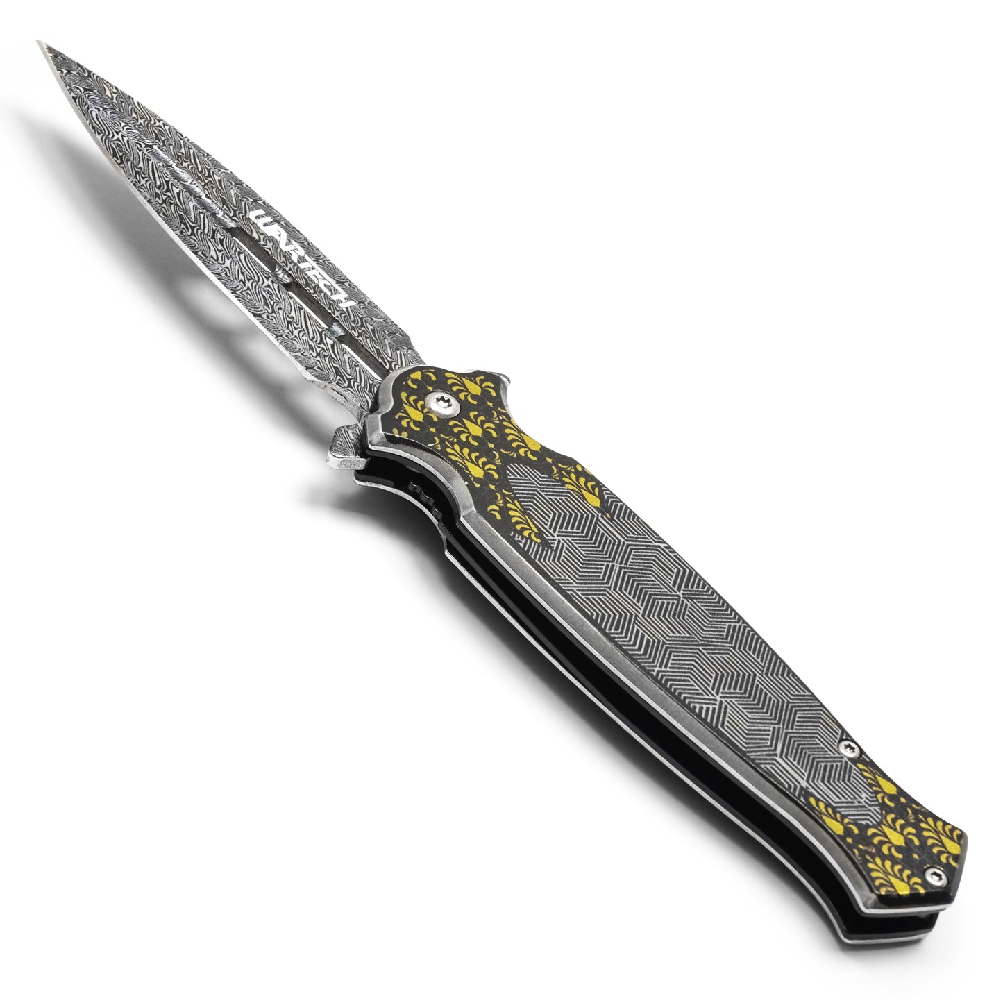 Wartech - 8.25" Geometric Filigree | Spring Assisted Pocket Knife