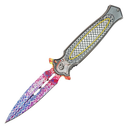 Wartech - 8.25" Acid Lattice | Spring Assisted Pocket Knife