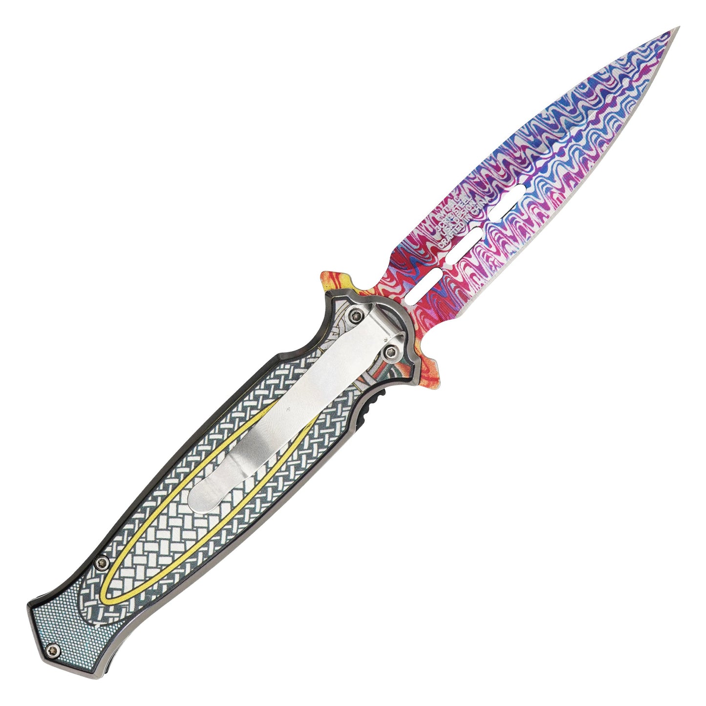 Wartech - 8.25" Acid Lattice | Spring Assisted Pocket Knife