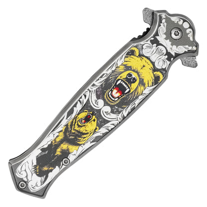 Wartech - 8.25" Regal Bear | Spring Assisted Pocket Knife
