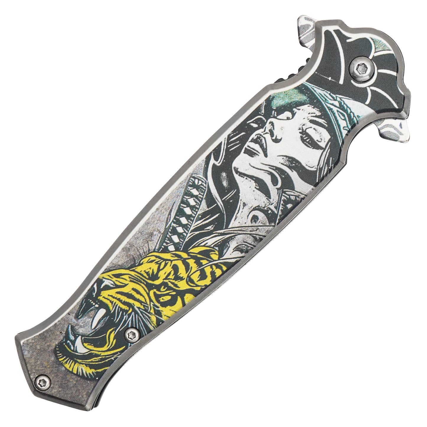 Wartech - 8.25" Tiger Warrior | Spring Assisted Pocket Knife
