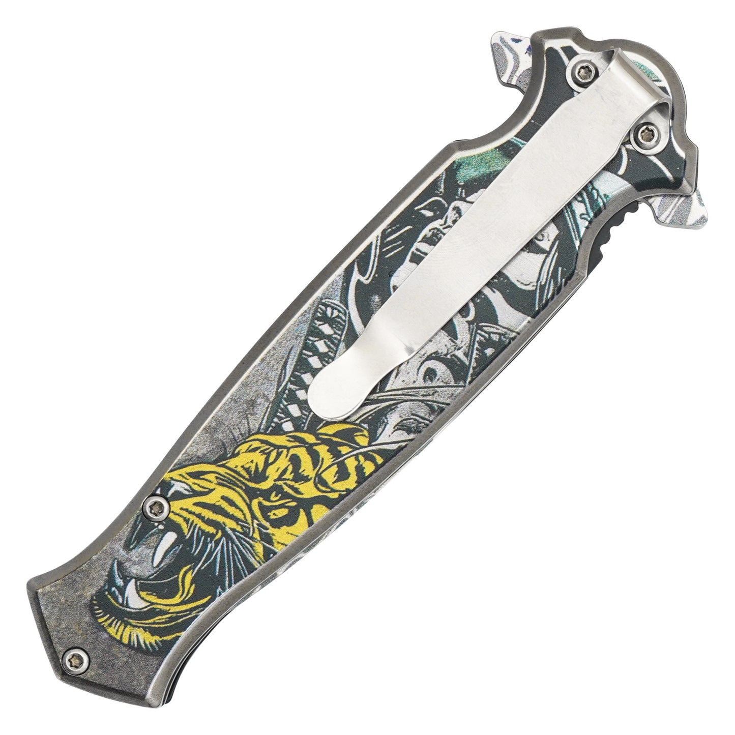 Wartech - 8.25" Tiger Warrior | Spring Assisted Pocket Knife