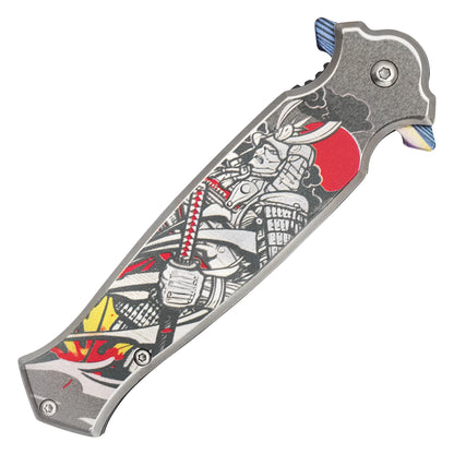 Wartech - 8.25" Mystic Samurai | Spring Assisted Pocket Knife