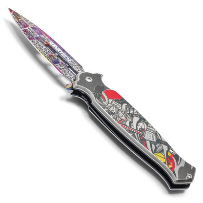 Wartech - 8.25" Mystic Samurai | Spring Assisted Pocket Knife