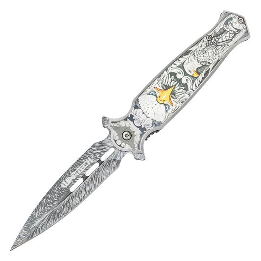 Wartech - 8.25" Regal Eagle | Spring Assisted Pocket Knife