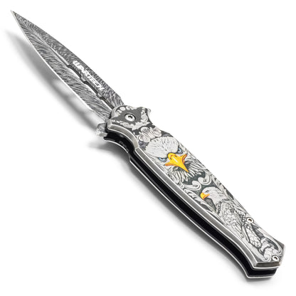 Wartech - 8.25" Regal Eagle | Spring Assisted Pocket Knife