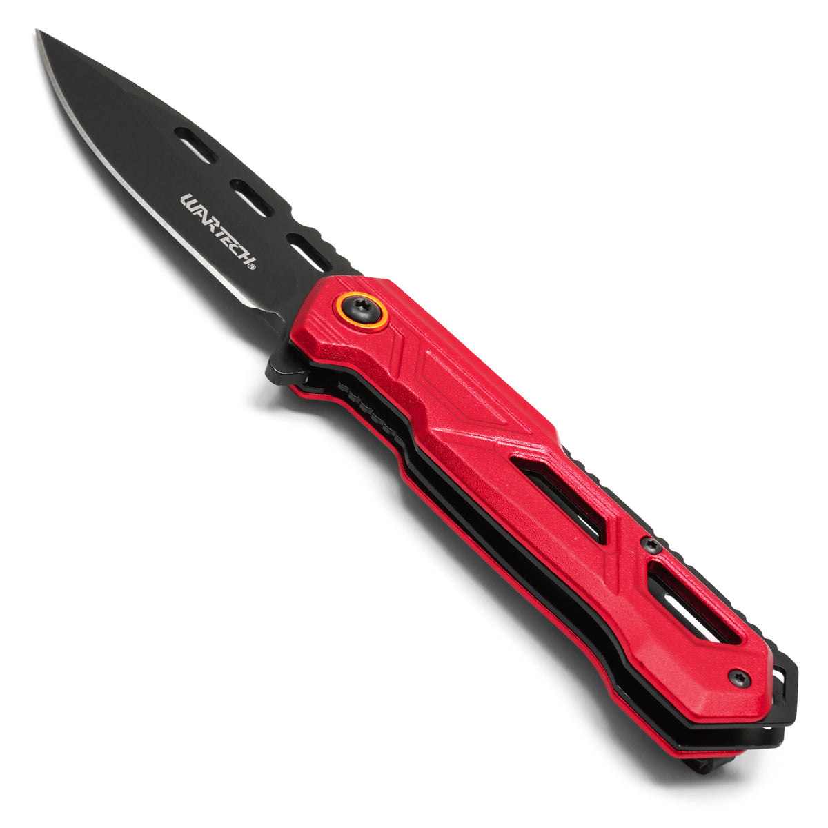 Wartech - 7.5" Red & Black | Spring Assisted Pocket Knife