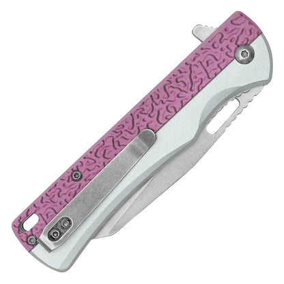 Wartech - 8" Pink Abstract | Spring Assisted Pocket Knife