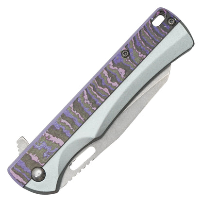 Wartech - 8" Purple Camo | Spring Assisted Pocket Knife