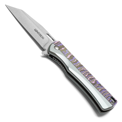 Wartech - 8" Purple Camo | Spring Assisted Pocket Knife