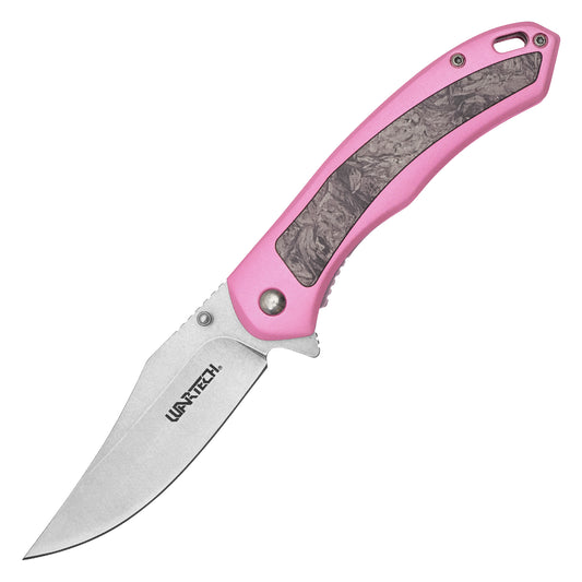 Wartech - 8" Pink Camo | Spring Assisted Pocket Knife