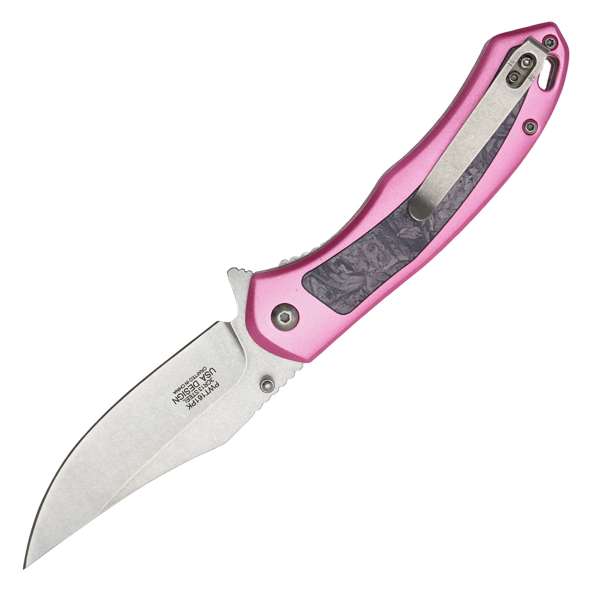 Wartech - 8" Pink Camo | Spring Assisted Pocket Knife