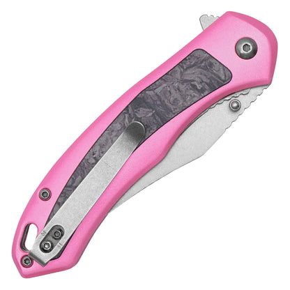 Wartech - 8" Pink Camo | Spring Assisted Pocket Knife