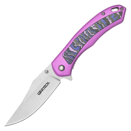 Wartech - 8" Purple Camo | Spring Assisted Pocket Knife