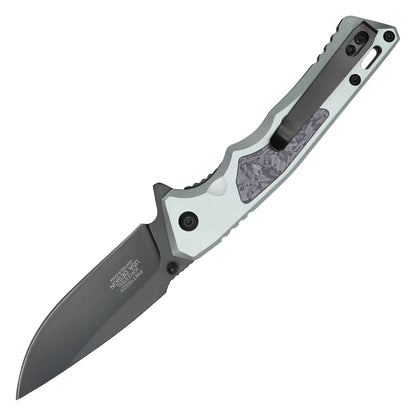 Wartech - 7.75" Gray Camo | Spring Assisted Pocket Knife