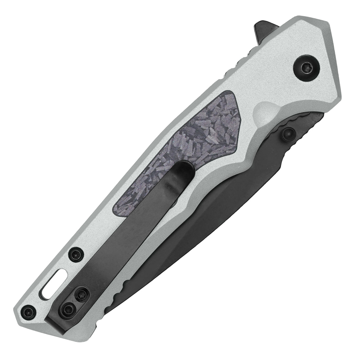 Wartech - 7.75" Gray Camo | Spring Assisted Pocket Knife