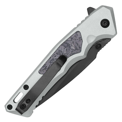 Wartech - 7.75" Gray Camo | Spring Assisted Pocket Knife