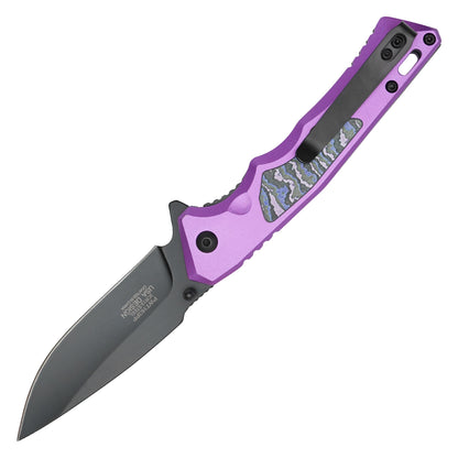 Wartech - 7.75" Purple Camo | Spring Assisted Pocket Knife