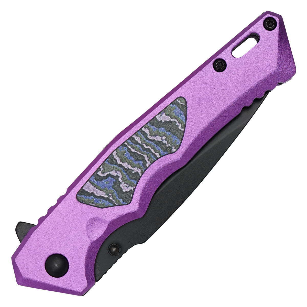 Wartech - 7.75" Purple Camo | Spring Assisted Pocket Knife