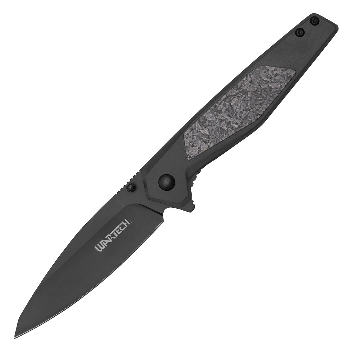 Wartech - 8" Black Camo | Spring Assisted Pocket Knife