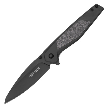 Wartech - 8" Black Camo | Spring Assisted Pocket Knife