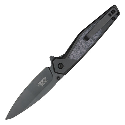Wartech - 8" Black Camo | Spring Assisted Pocket Knife
