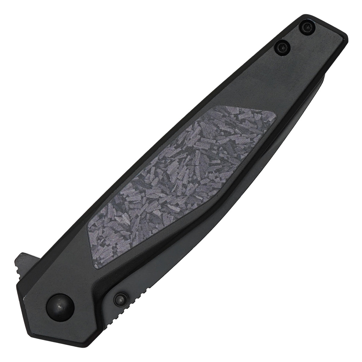 Wartech - 8" Black Camo | Spring Assisted Pocket Knife
