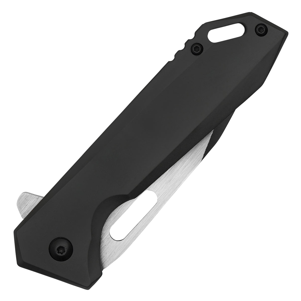 Wartech - 8.25" Minimal Black | Spring Assisted Pocket Knife