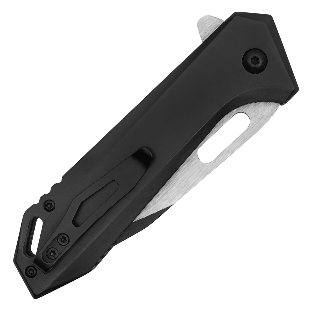 Wartech - 8.25" Minimal Black | Spring Assisted Pocket Knife