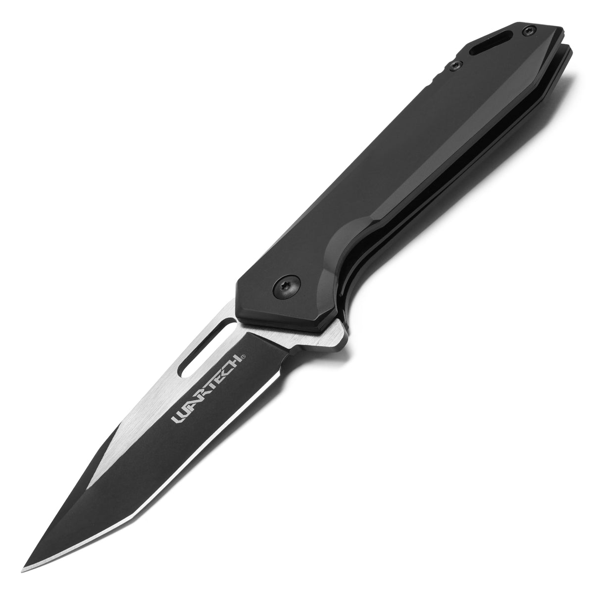 Wartech - 8.25" Minimal Black | Spring Assisted Pocket Knife