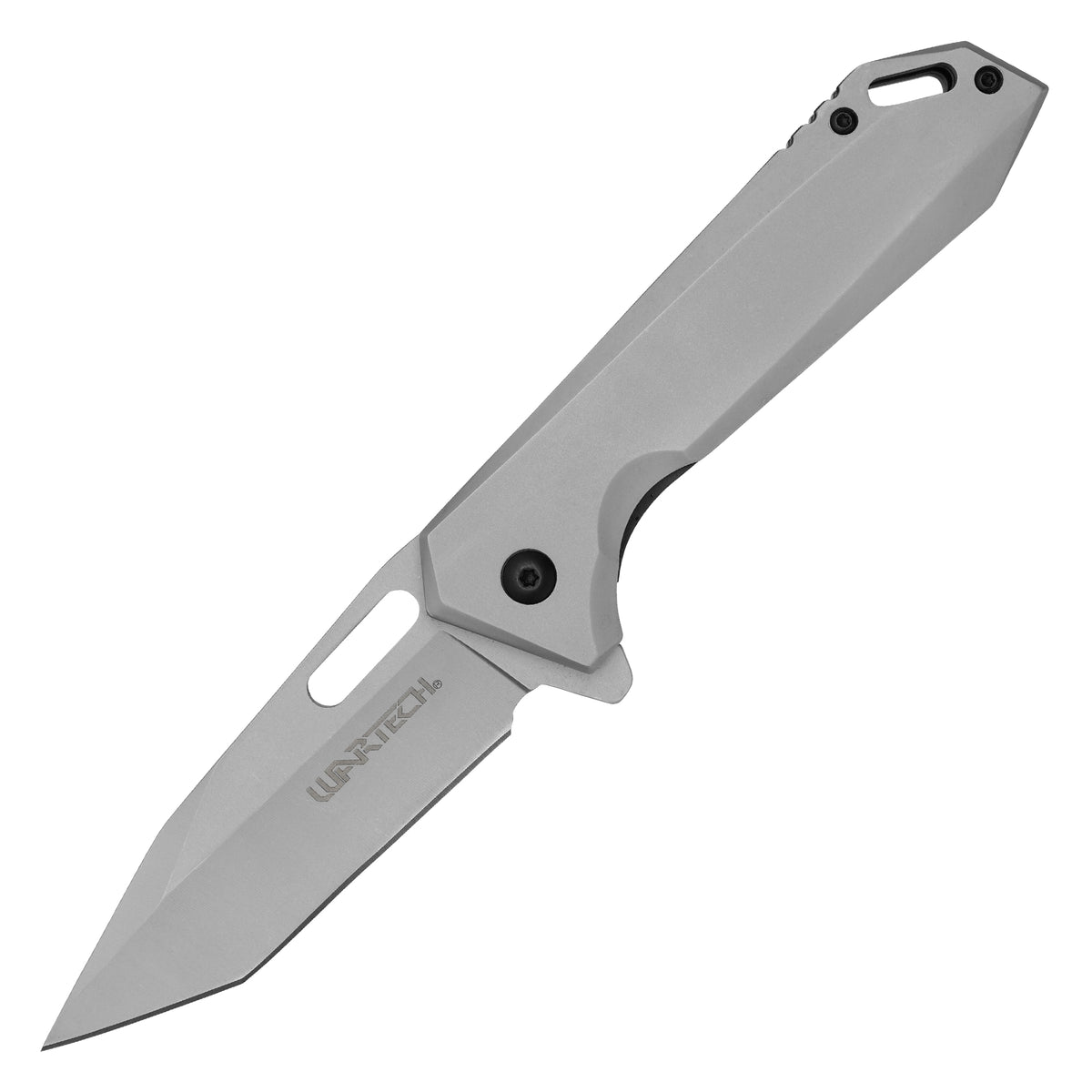 Wartech - 8.25" Minimal Silver | Spring Assisted Pocket Knife