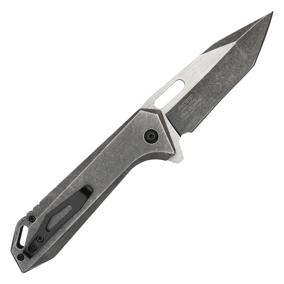 Wartech - 8.25" Minimal Stonewashed | Spring Assisted Pocket Knife