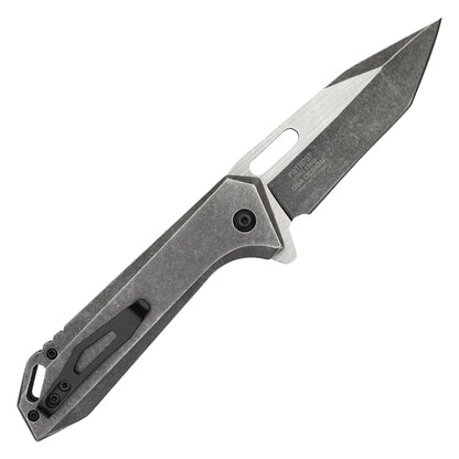 Wartech - 8.25" Minimal Stonewashed | Spring Assisted Pocket Knife