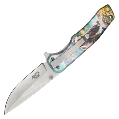 Wartech - 8" Grizzly Bear | Spring Assisted Pocket Knife