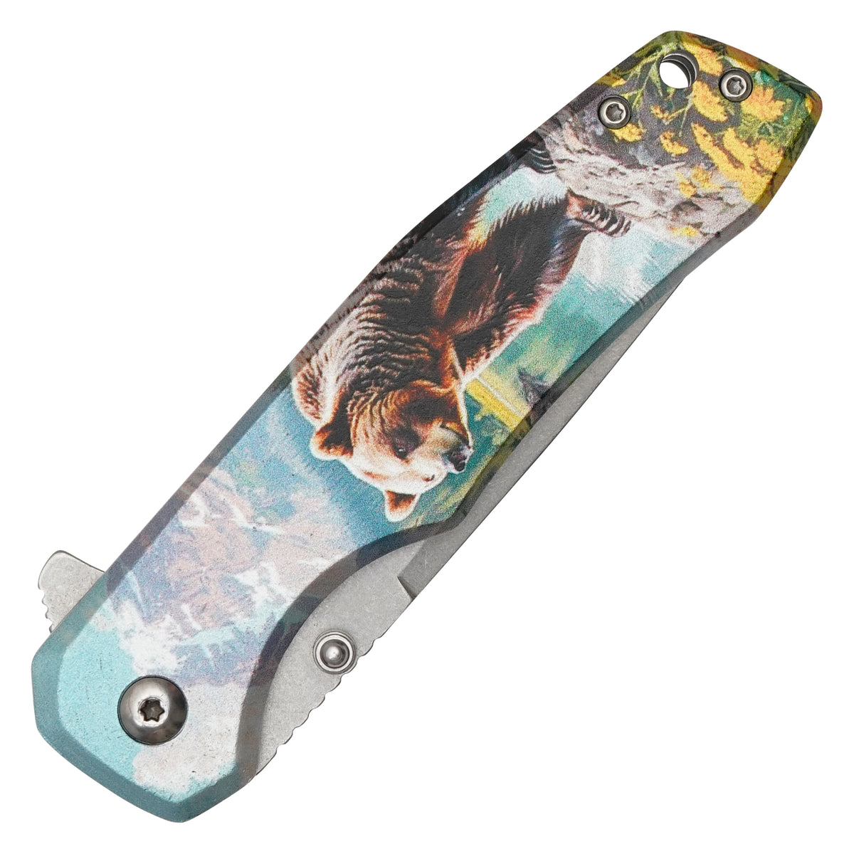 Wartech - 8" Grizzly Bear | Spring Assisted Pocket Knife