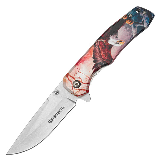 Wartech - 8" Soaring Eagle | Spring Assisted Pocket Knife