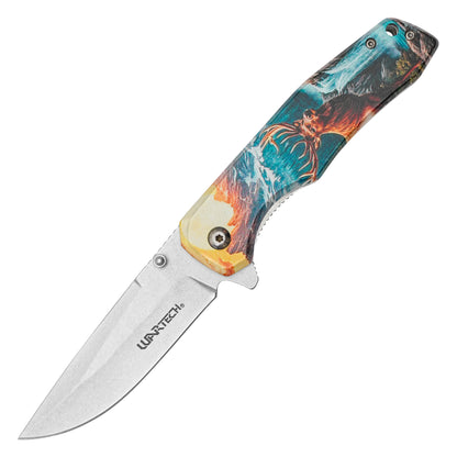 Wartech - 8" Wild Elk | Spring Assisted Pocket Knife