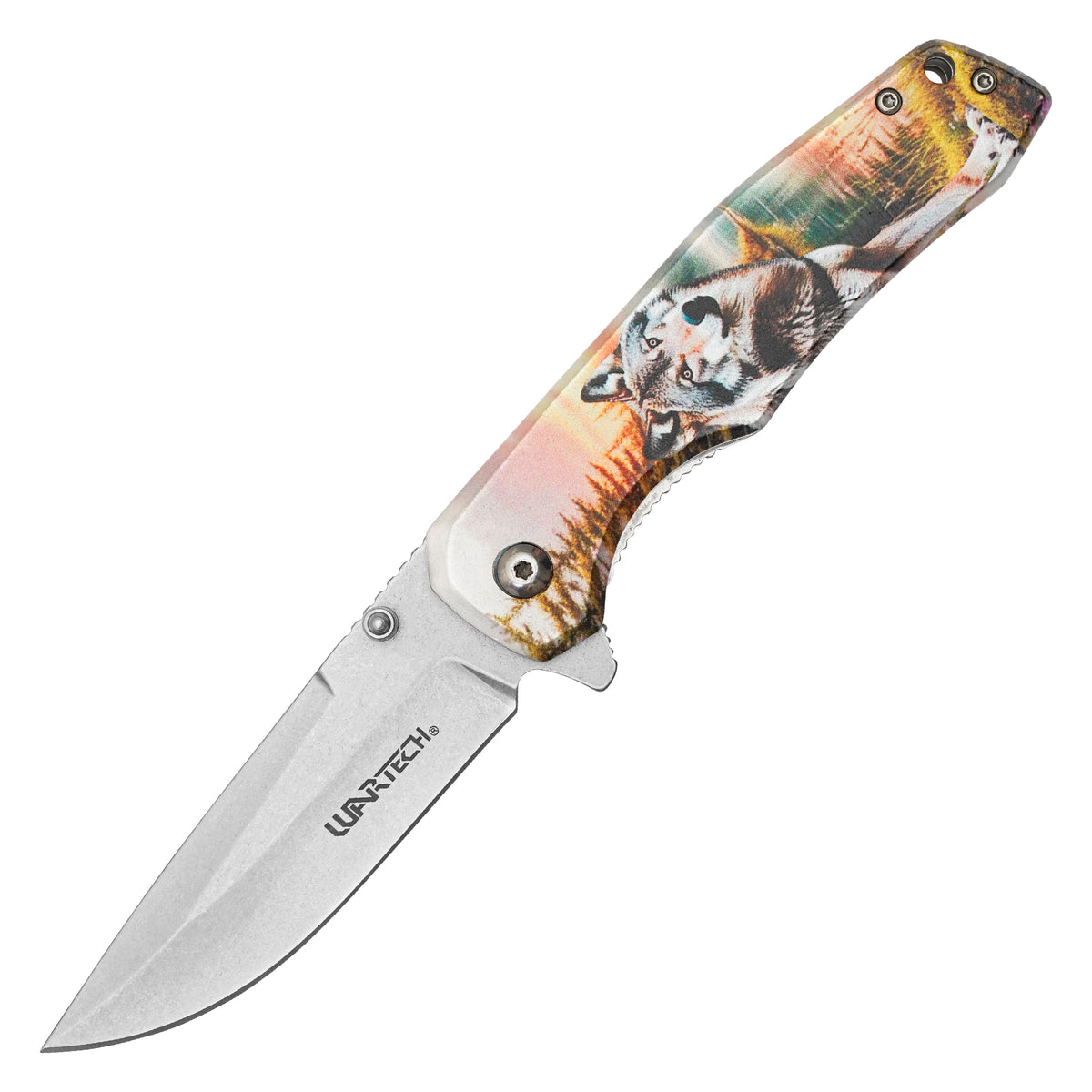 Wartech - 8" Timber Wolf | Spring Assisted Pocket Knife