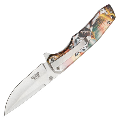 Wartech - 8" Timber Wolf | Spring Assisted Pocket Knife