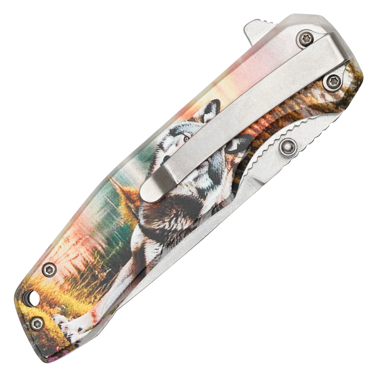 Wartech - 8" Timber Wolf | Spring Assisted Pocket Knife