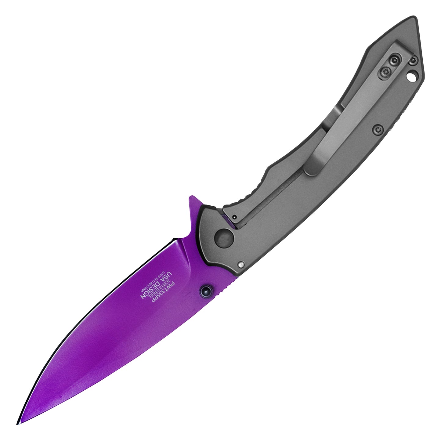 Wartech - 8" Purple Blade | Assisted Open Pocket Knife