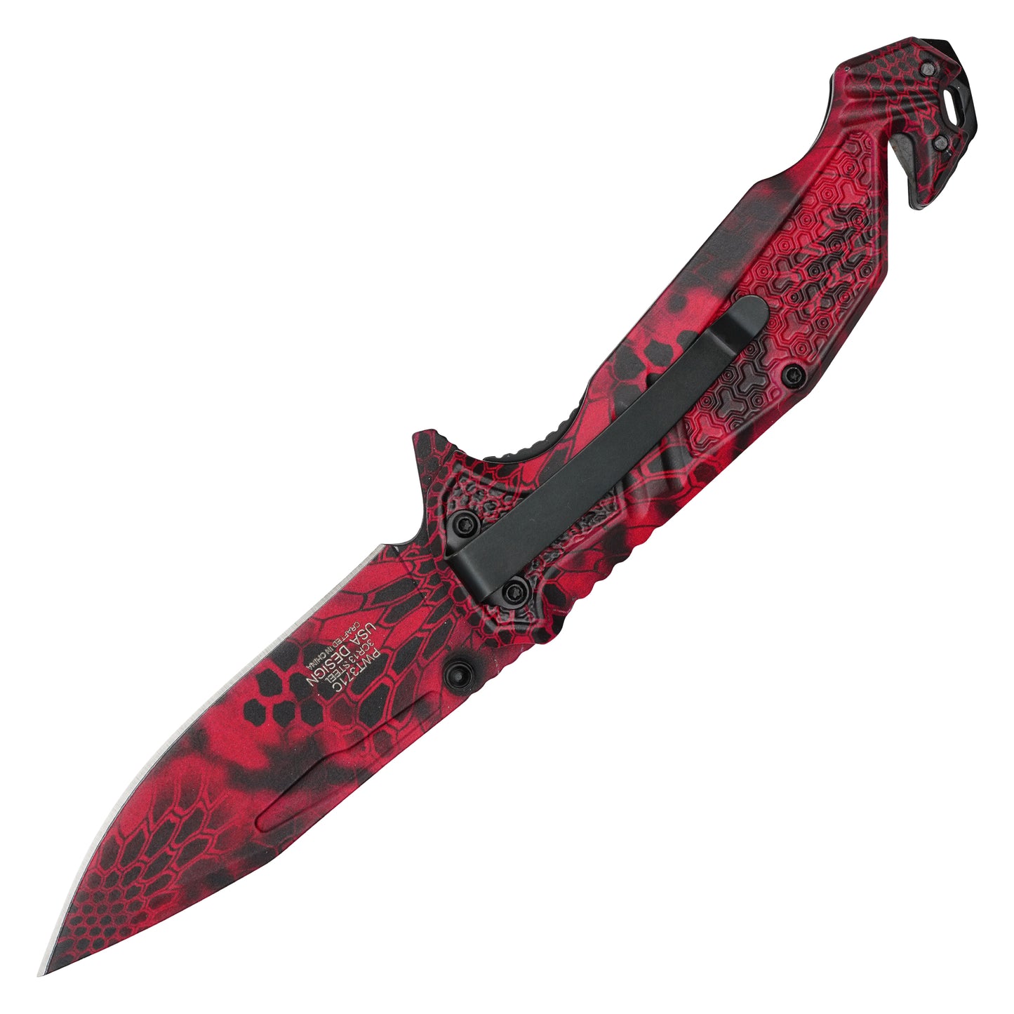 Wartech - 8.25” Red Morpho | Spring Assisted Pocket Knife