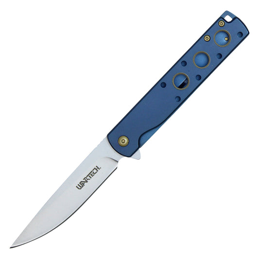 Wartech – 8" Blue | Spring Assisted Pocket Knife