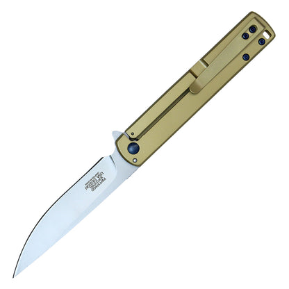 Wartech – 8" Gold | Spring Assisted Pocket Knife