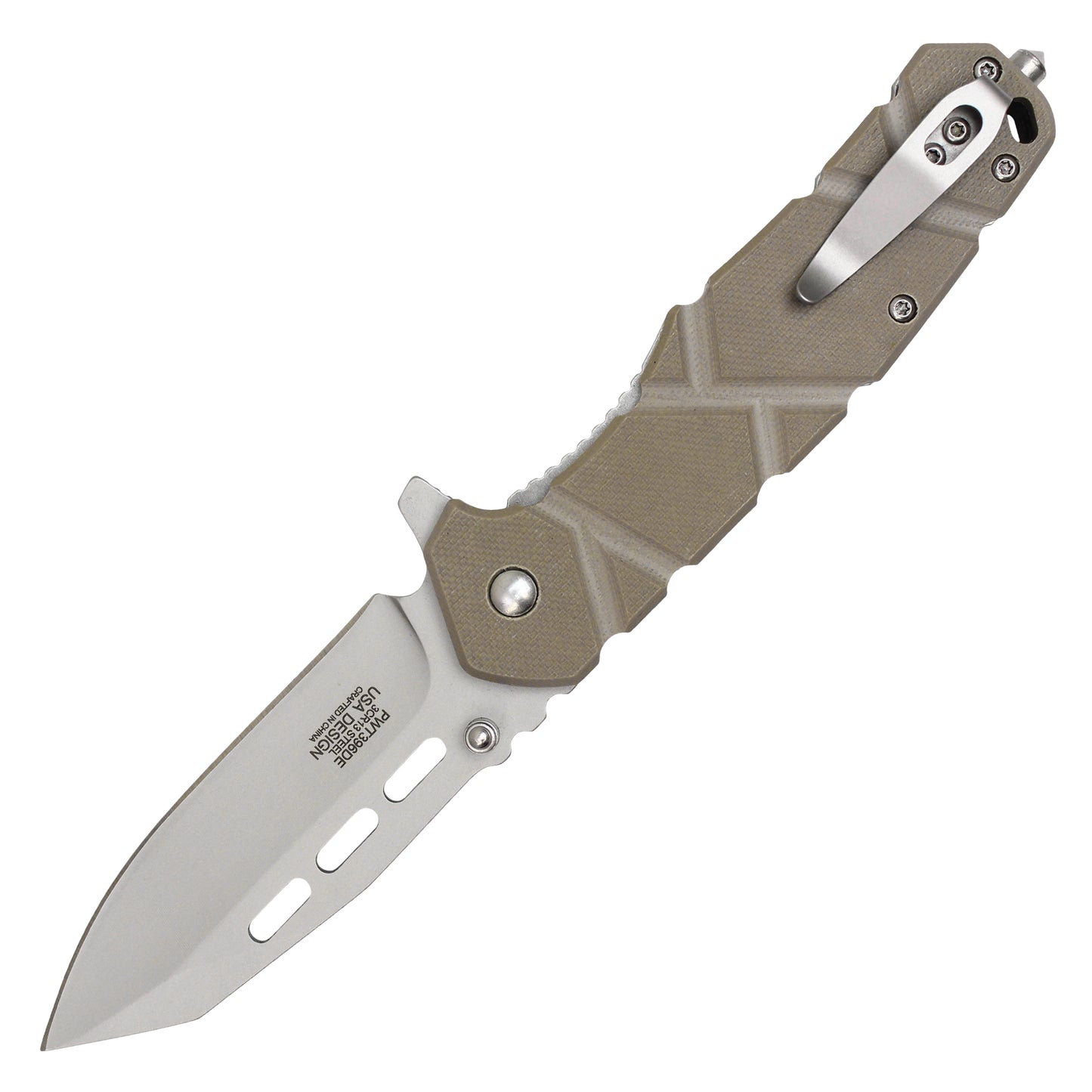 4.75" Closed Spring Assisted Folding Knife 3cr13 Matte Blade